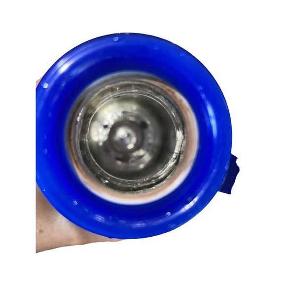 Thermos Vintage Blue‎ and White Pint Size Division King Seeley Food Cap - Picture 5 of 6